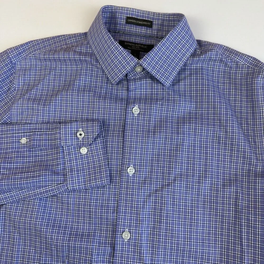 Banana Republic Camden Fit Shirt Men’s S Long Sleeve Button Up Cotton Stretch